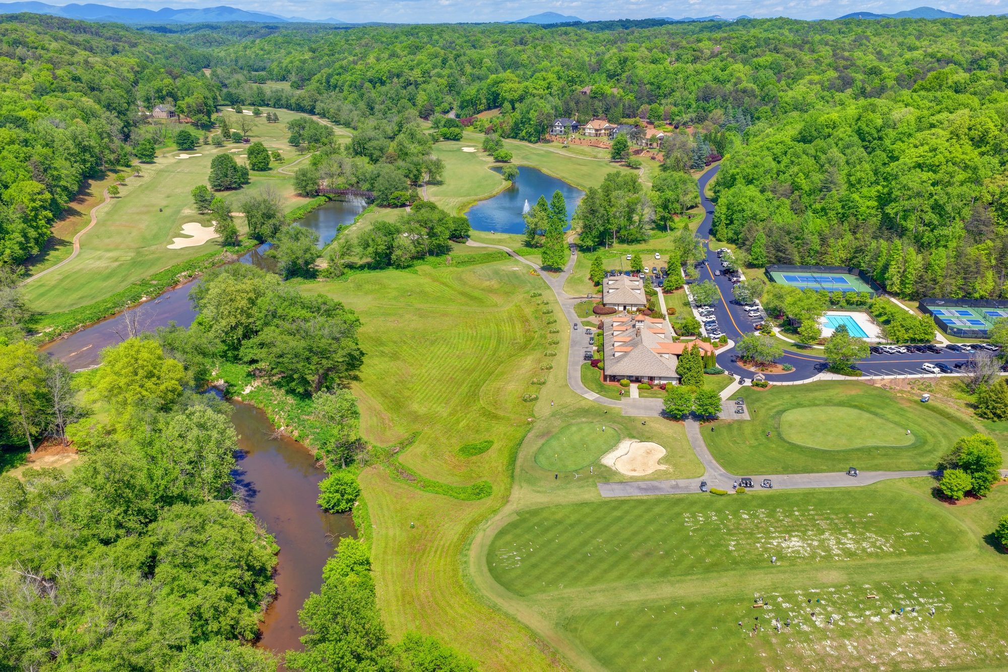 Jack Nicklaus Signature golf course fairway at sunrise